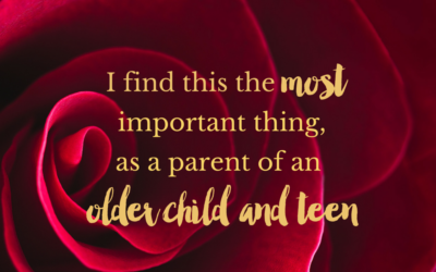 I find this the MOST important thing, as a parent of an older child and teen