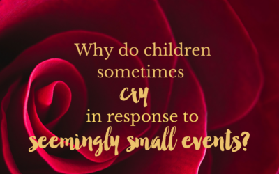 Why do children sometimes cry in response to seemingly small events?