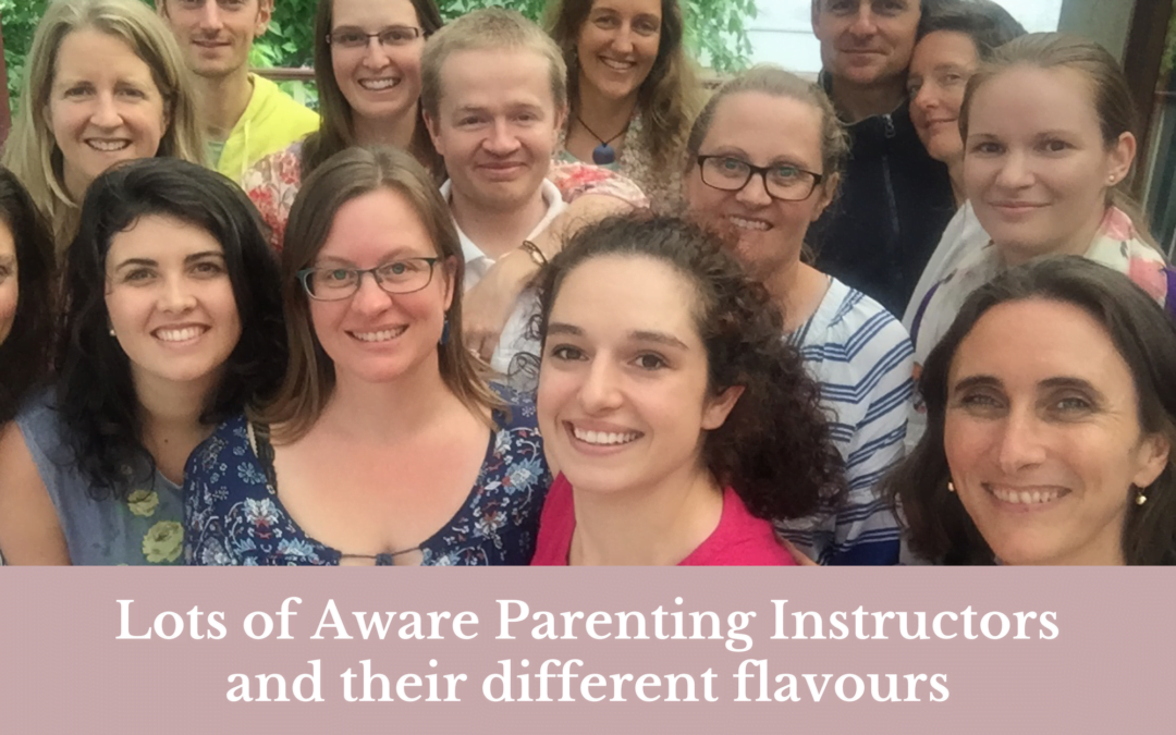 Lots of Aware Parenting Instructors and their different flavours!