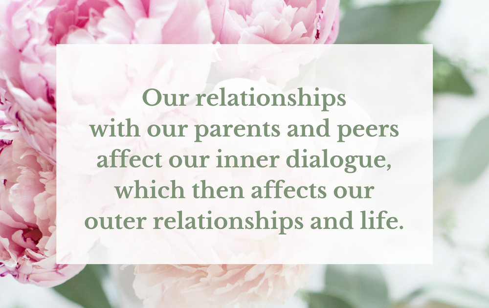 Our relationships with our parents affect our inner dialogue, which affects our outer relationships and Life.