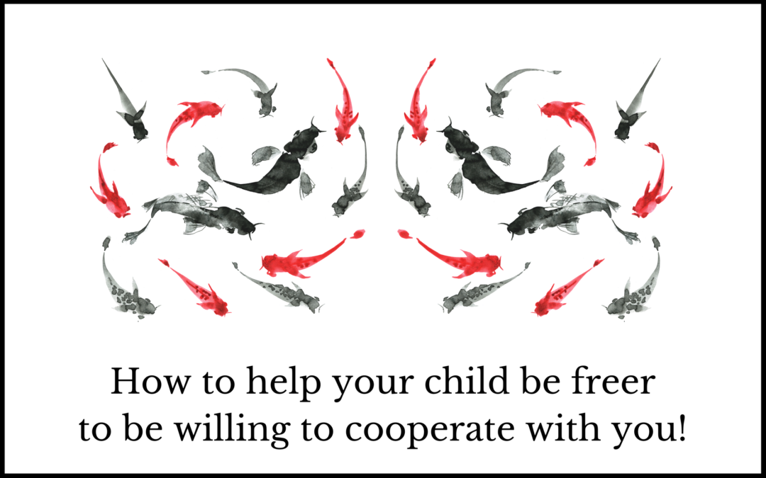 How to help your child be freer to be willing to cooperate with you!