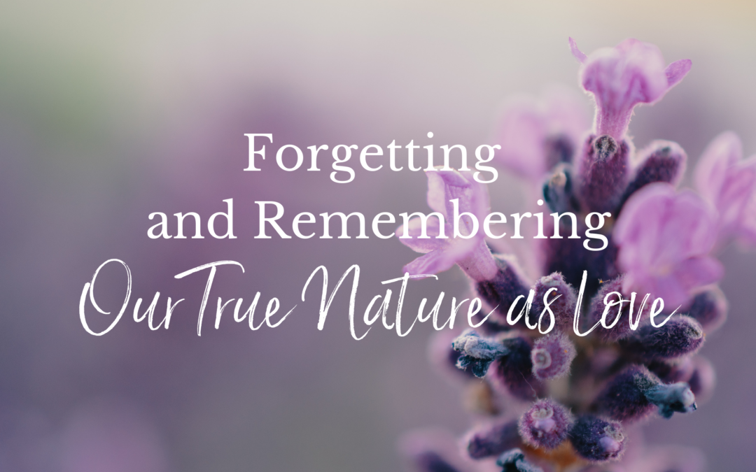Forgetting and Remembering Our True Nature as Love