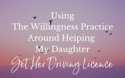 Using The Willingness Practice Around Helping My Daughter Get Her Driving Licence