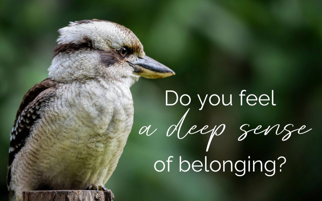 Do you feel a deep sense of belonging?