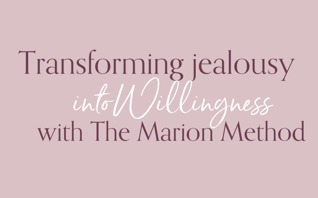 Transforming jealousy into willingness with The Marion Method