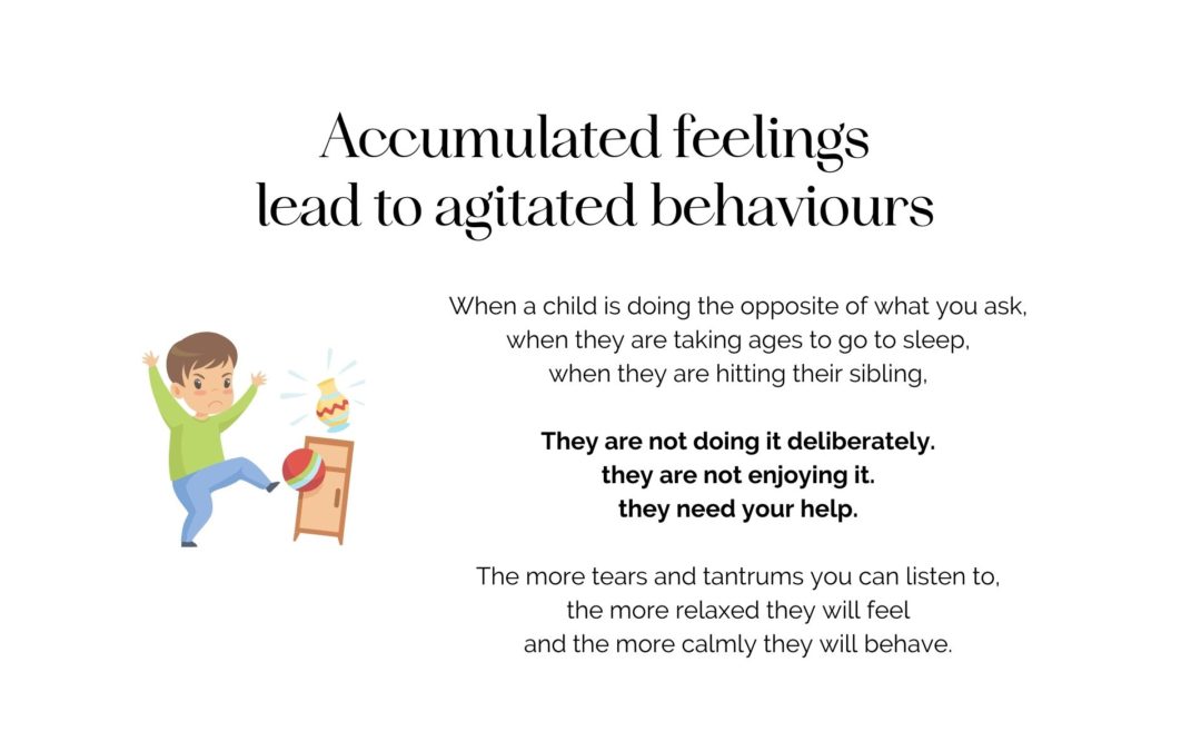 Accumulated feelings lead to agitated behaviours