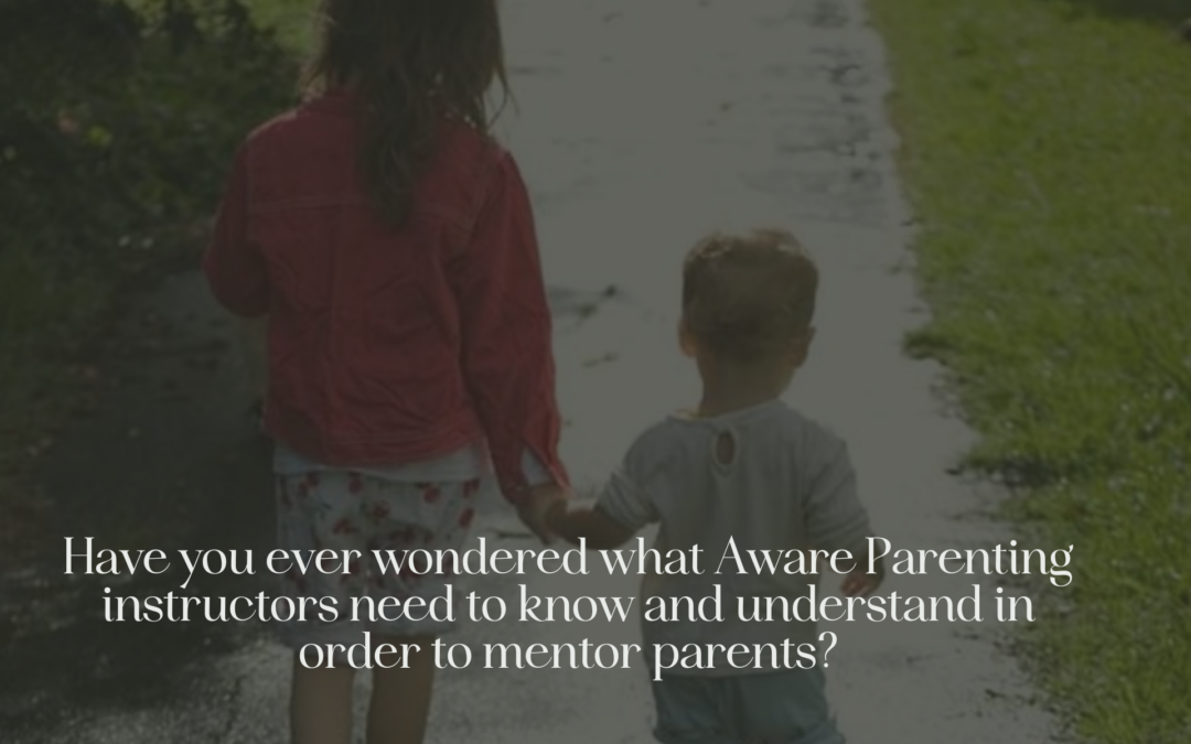 Have you ever wondered what Aware Parenting instructors know and understand in order to mentor parents?